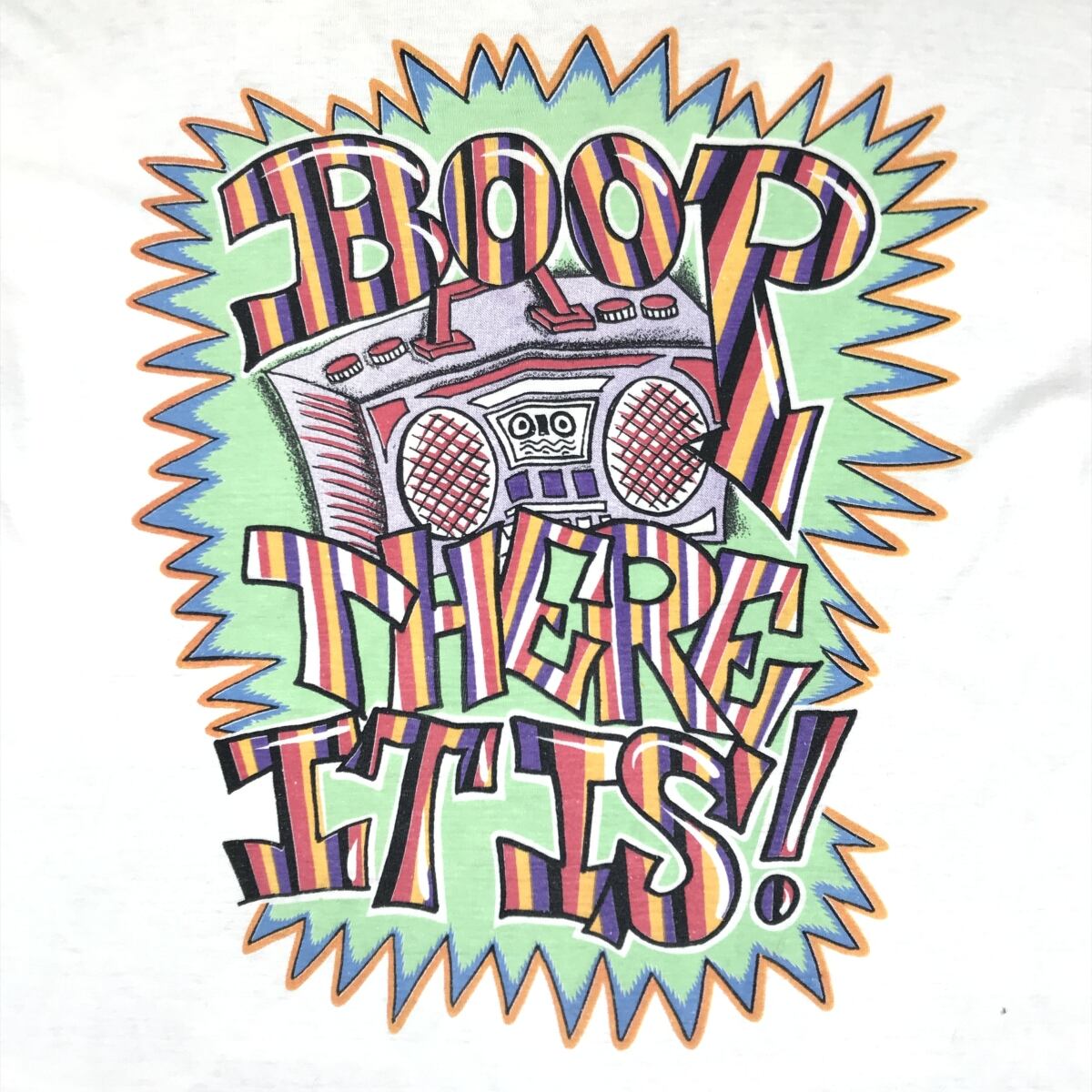 ストリート】古着 ベティちゃん プリントデザイン バイカラー 紫 青