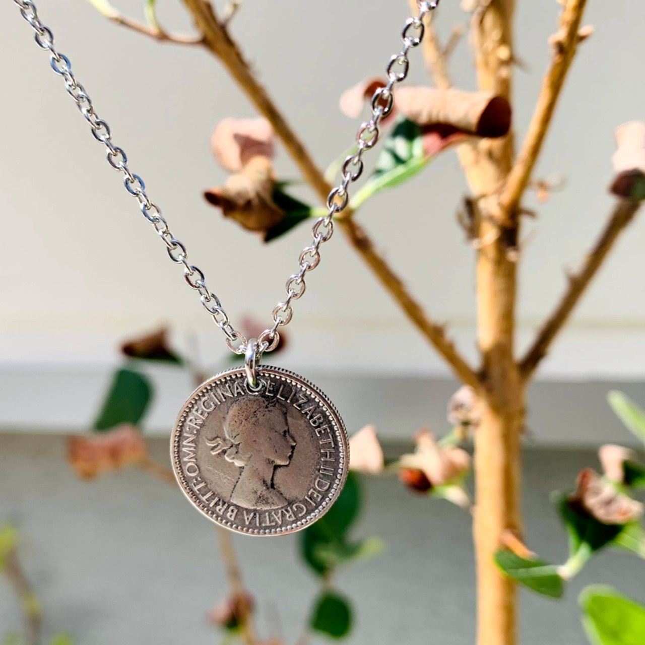 限定シックスペンスコインネックレス サージカルステンレス製