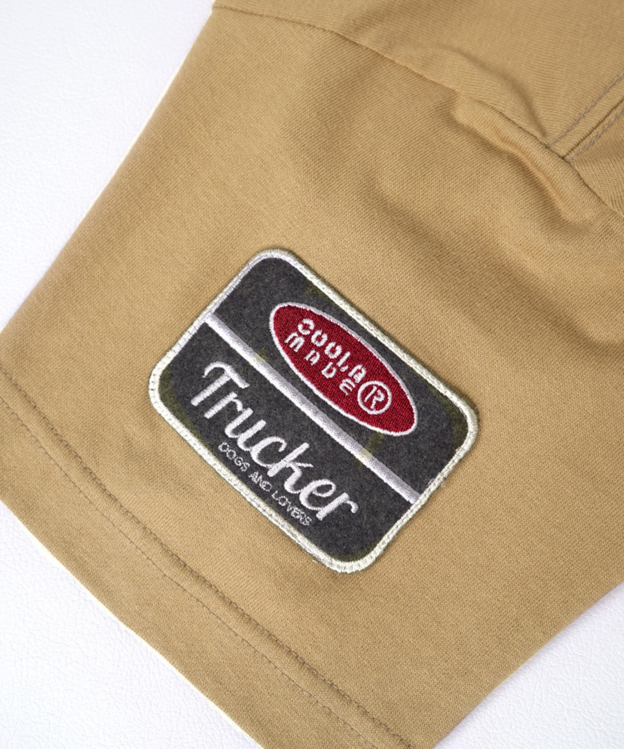 COOLAドライブプリントベーシックTシャツ (BEIGE)　CQ-49002