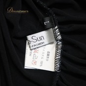 【社交ダンス衣装】ブラック create-sun クリエイトサン ブラウス トップス 黒 無地 レッスン 練習着 伸縮 特徴的 ダンス