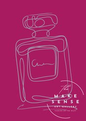 EAU DE PARFUM N°9｜香りの余韻を描く一筆ラインアートポスター｜空間が洗練されるミニマルデザイン｜高品質印刷A4ポスター