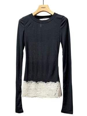 【26SS】MUKASA ムカサ  / リブトップス シアー / sheer lib tops