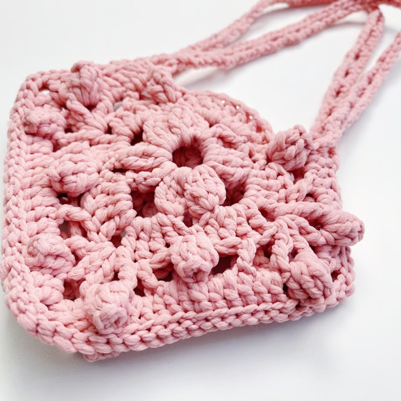 [Pattern] グラニースクエアミニバッグ