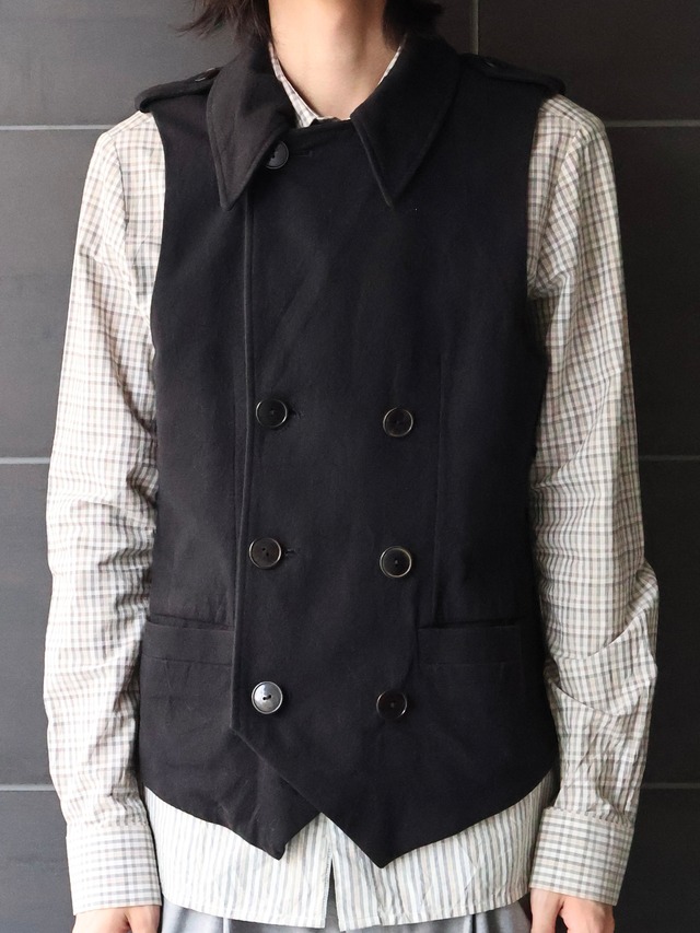 【2007ss/number (n)ine】double-breasted gilet