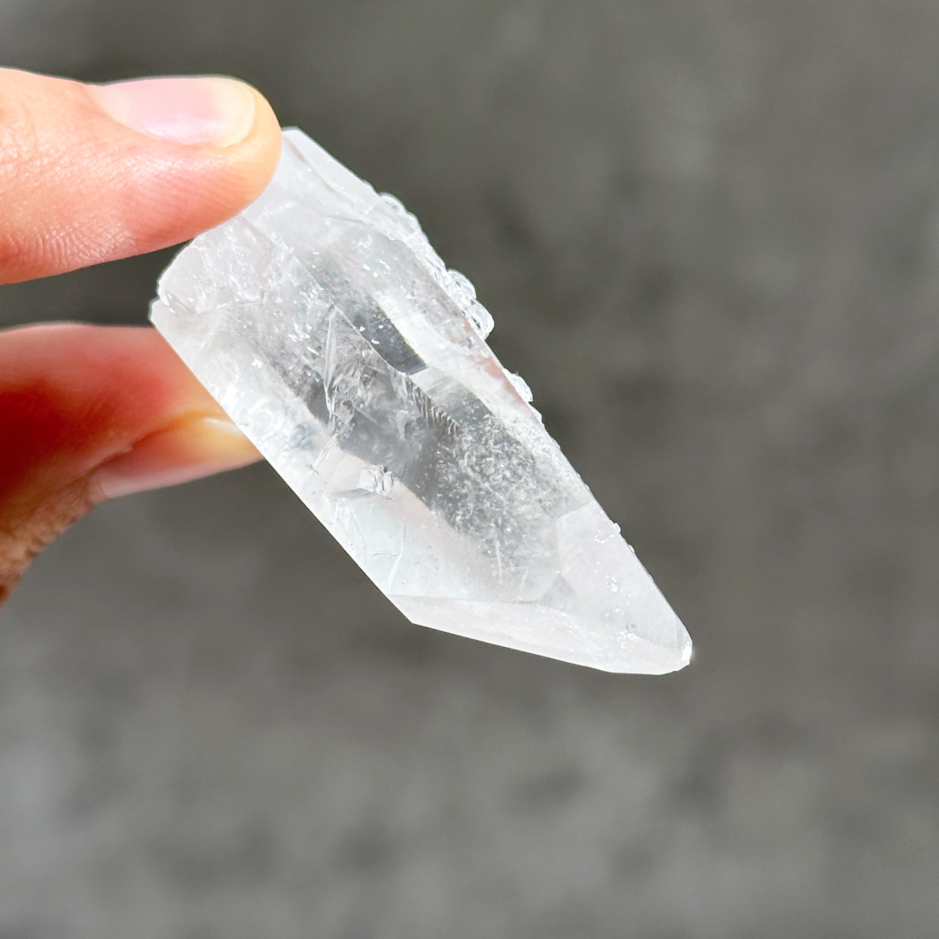 クロムクォーツ原石 ゼッカ産クリアクォーツ ポイント 原石73 ◇ Clear Quartz ◇天然石