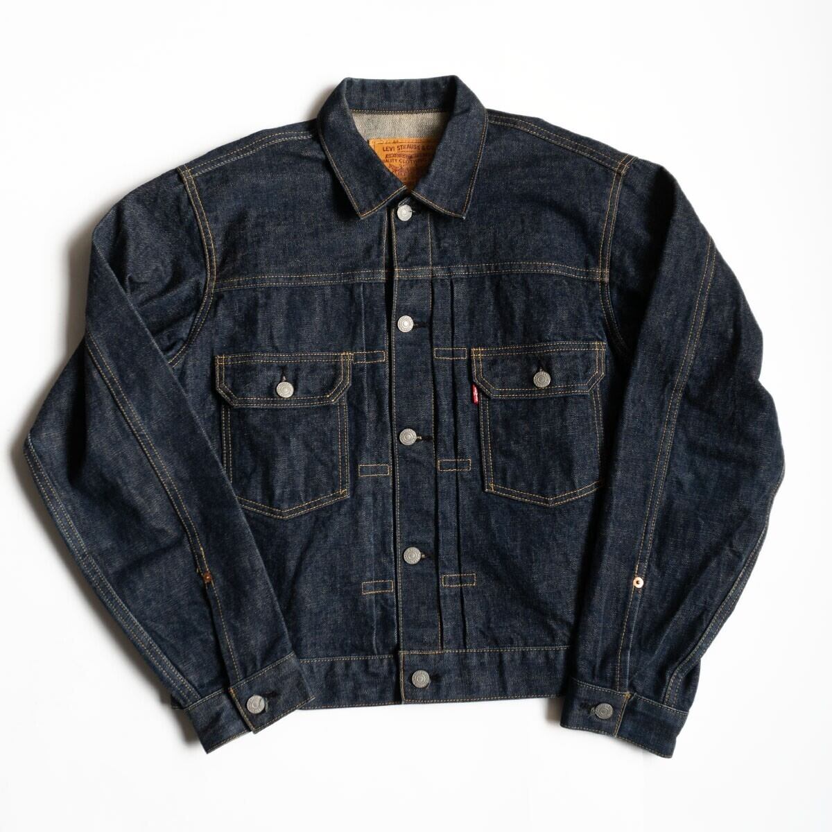 バレンシア製/濃紺】 LEVI'S 【 506XX ビッグE デニムジャケット 】44