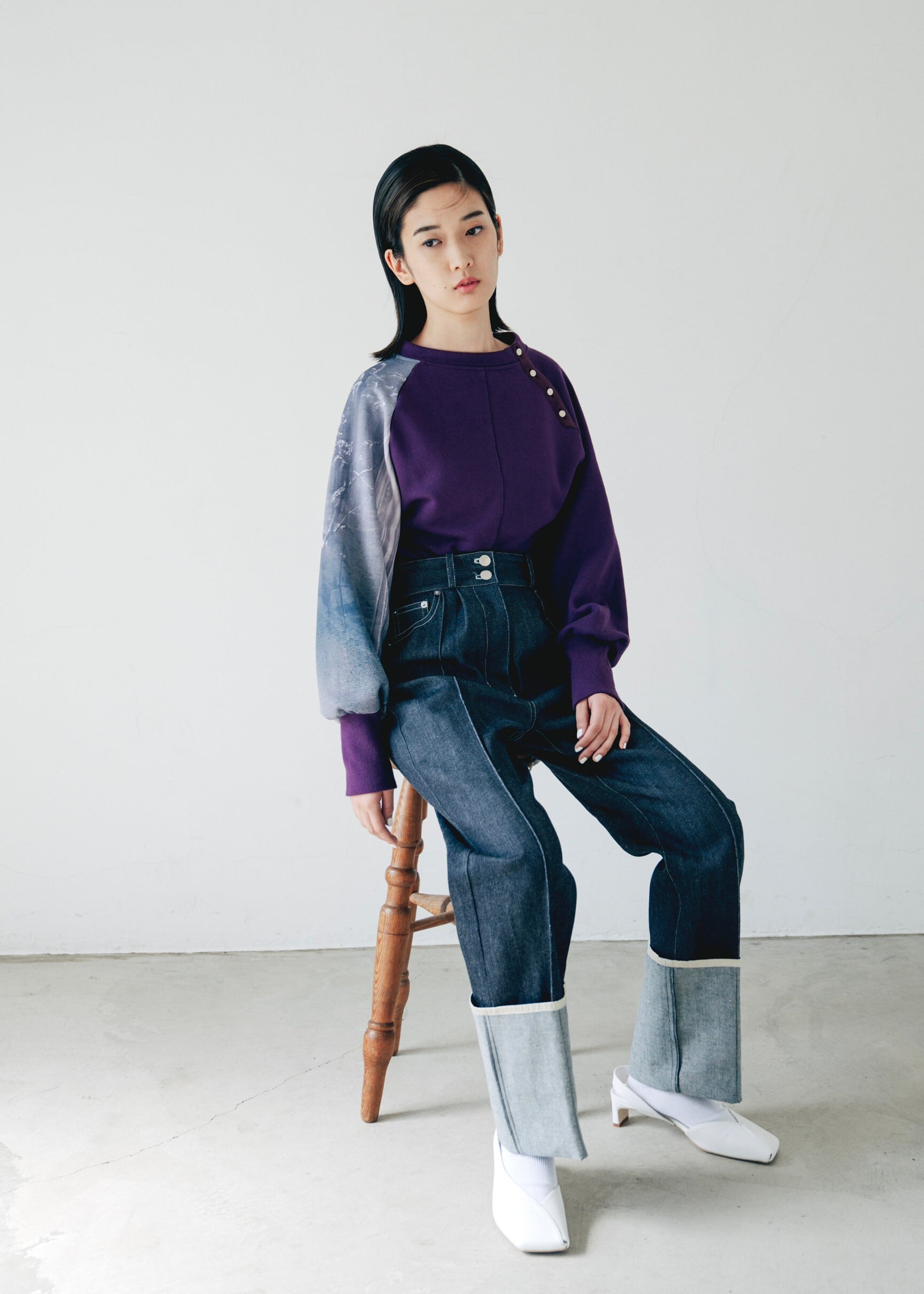 ritsuko karita R denim pants