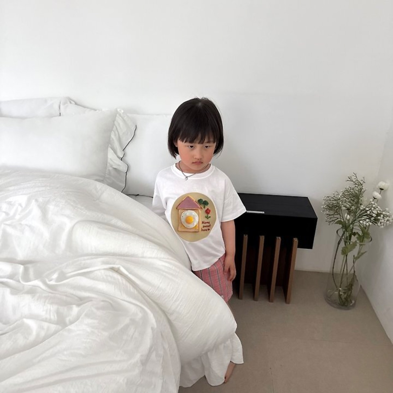 【取寄/韓国直送】Nightbebe  26/SM ホームスイートホームTシャツ ｜夏服｜韓国子供服