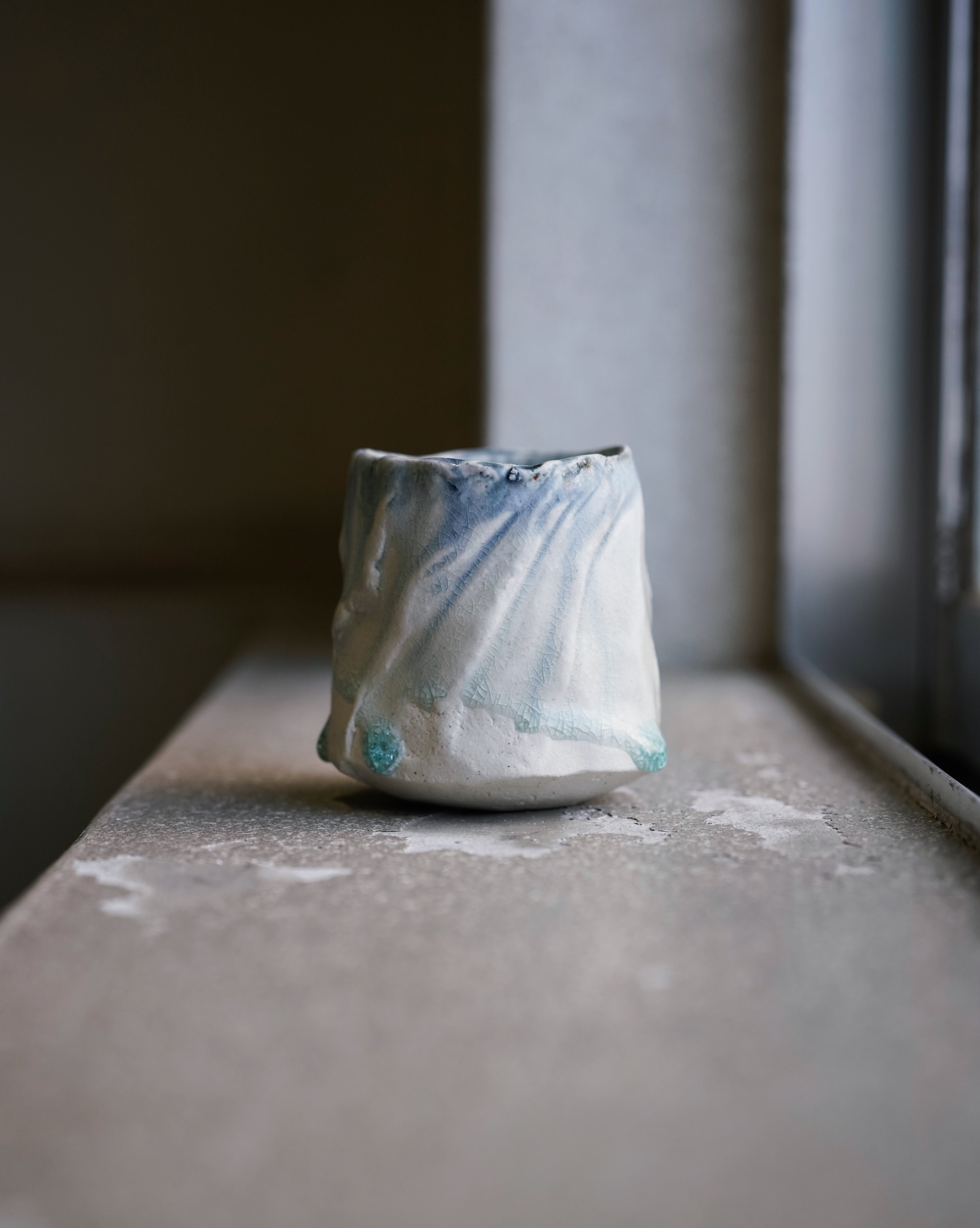 流彩乗鞍ぐい呑 / 市川恵大