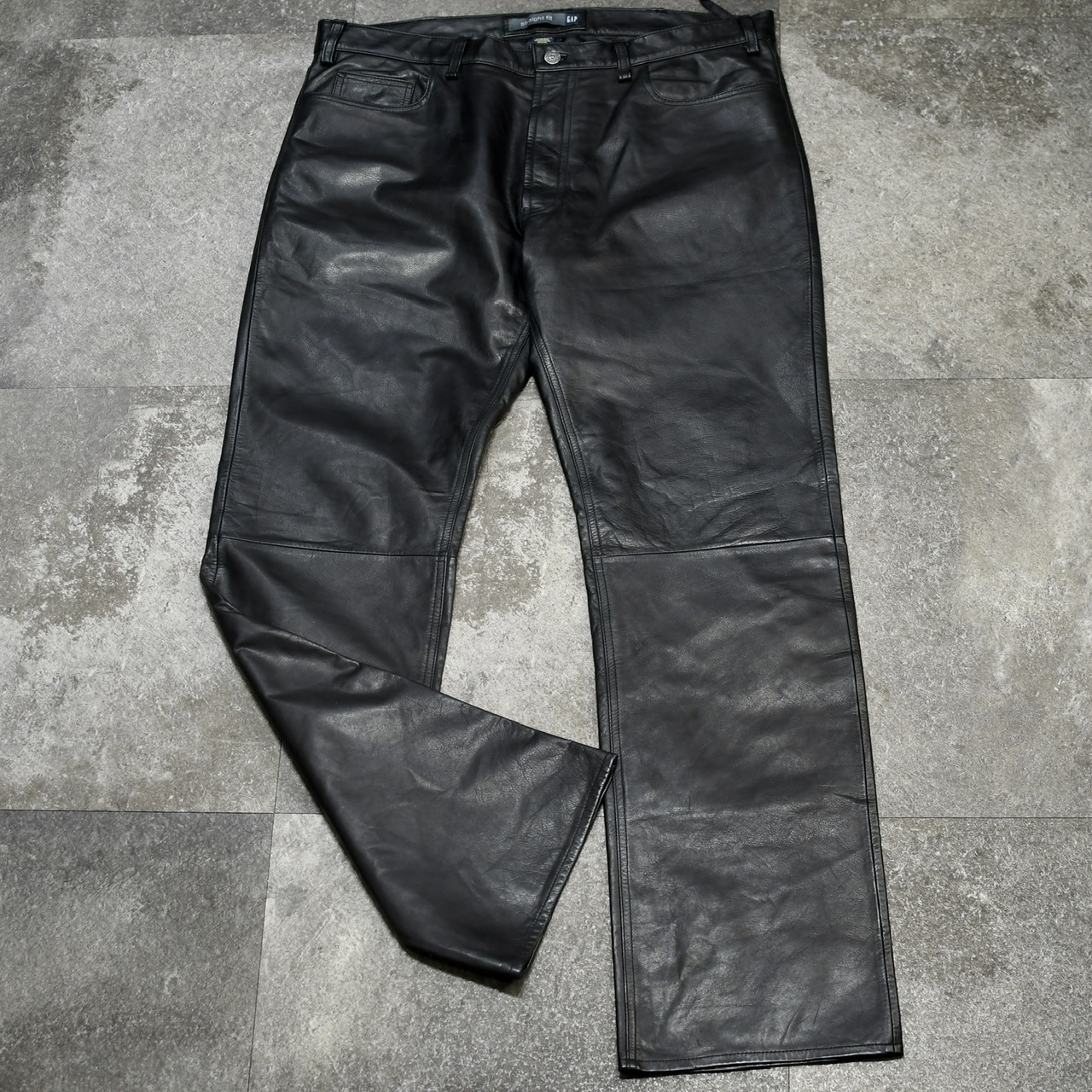 GAP straight fIt leather pants