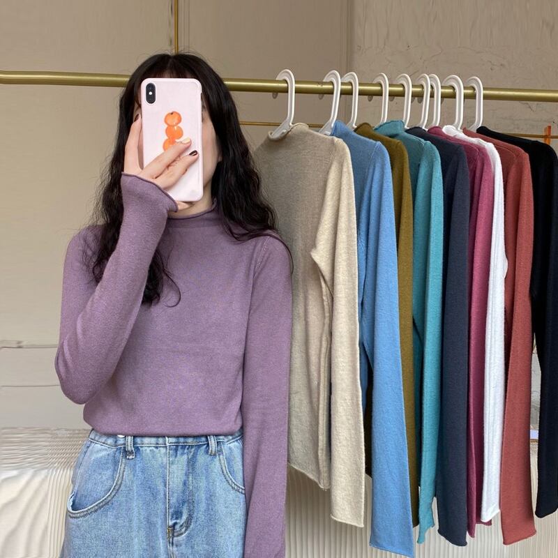 トップス スプリングカラーシャツ レディースTシャツ ロング 春物 試着室30574054227