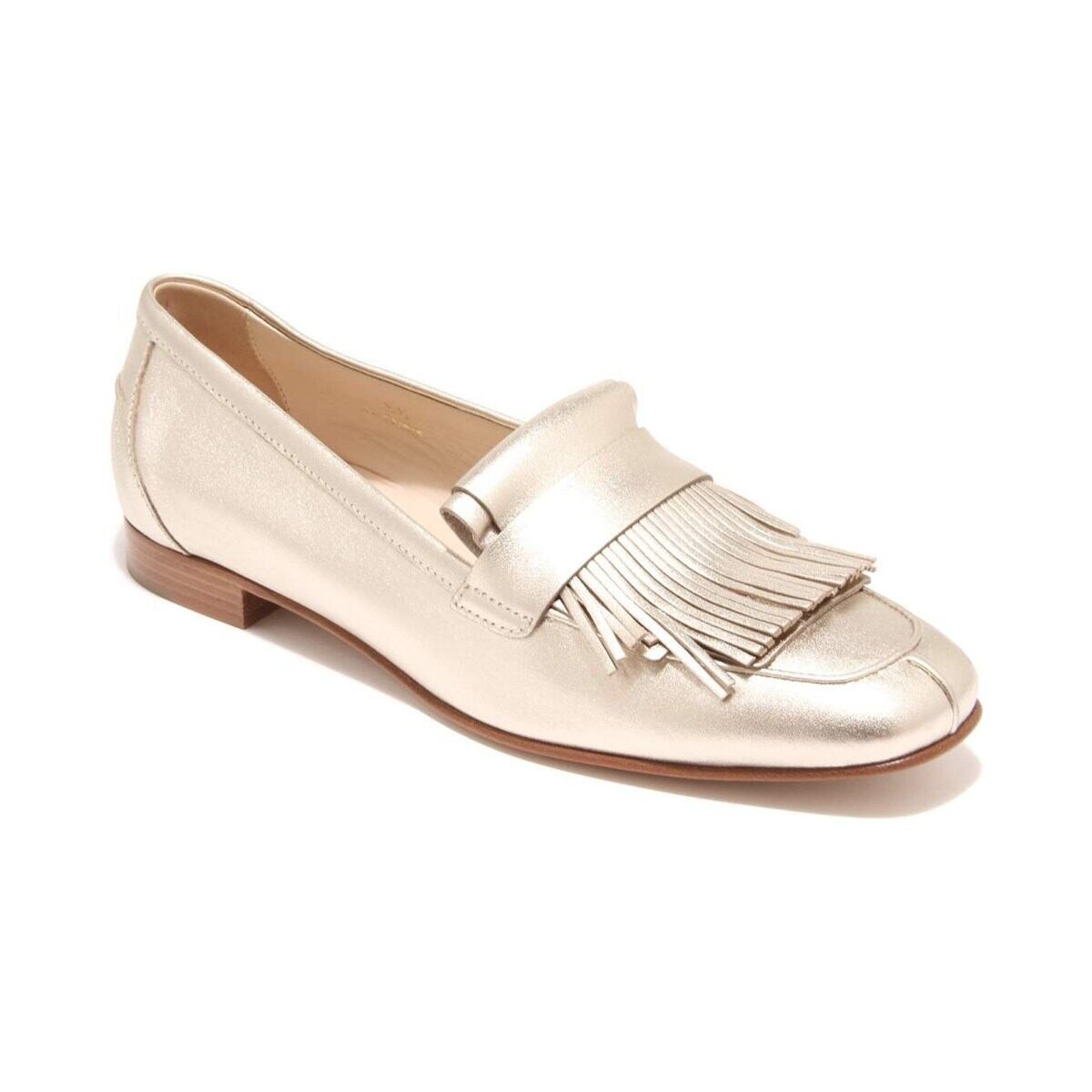 TOD'S トッズ レディース ローファー レザー ゴールド