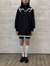 WILD THINGS Sailor collar hoodie