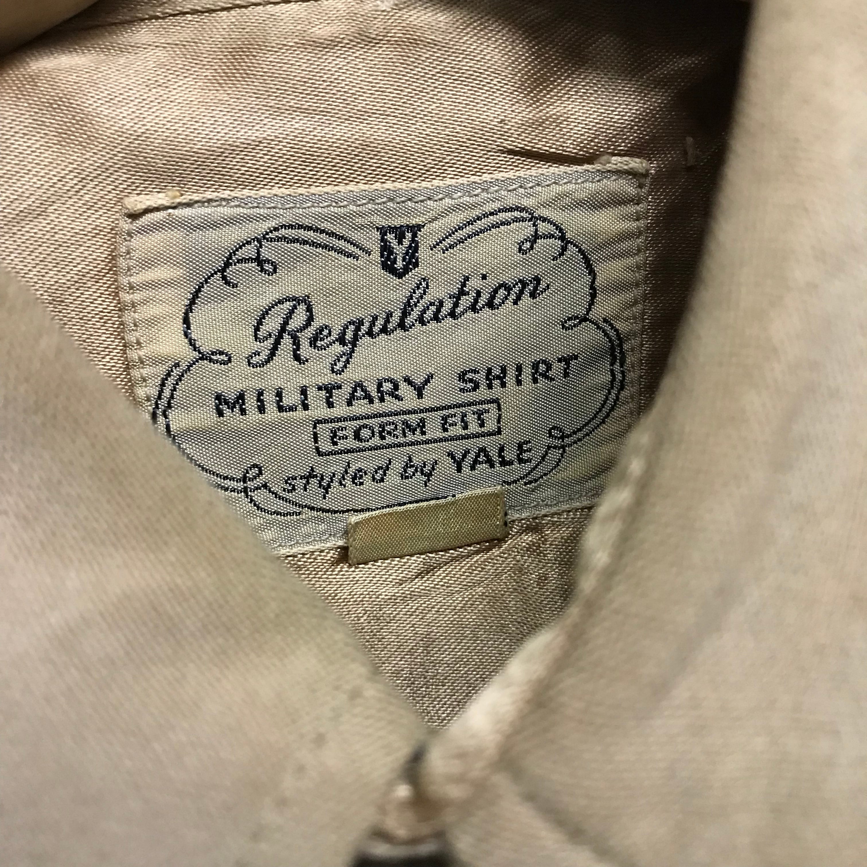 40s 米軍実物 YALE MILITARY REGULATION ミリタリー レーヨン