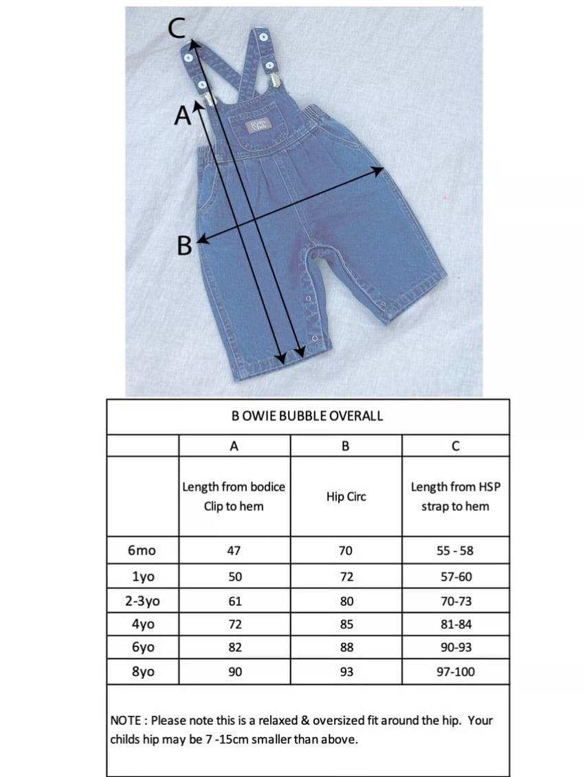 【即納】ラスト4y / twin collective / Bowie Bubble Overall - Fame blue