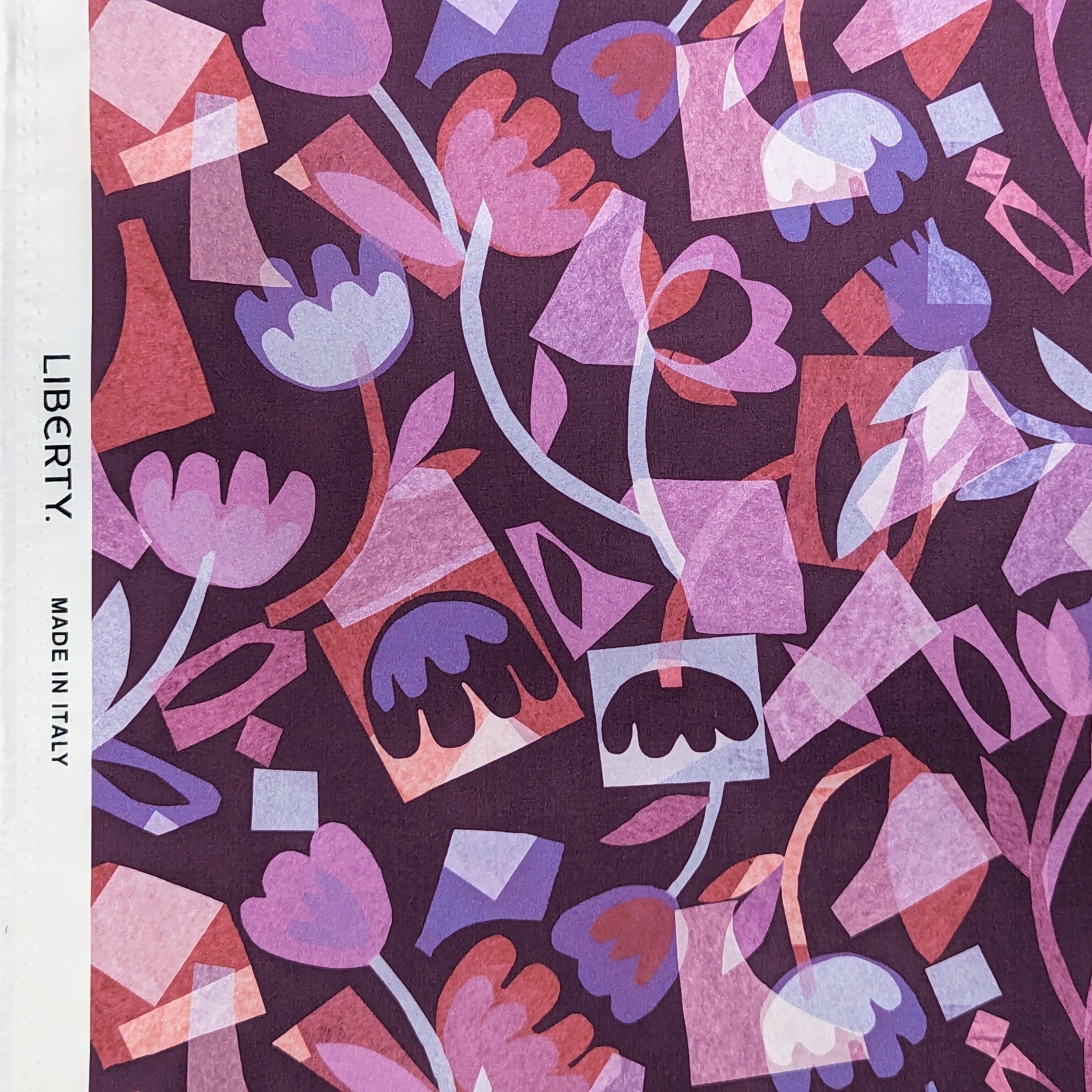 ◆輸入 リバティ LIBERTY タナローン Collage Tulips 約130×50cm