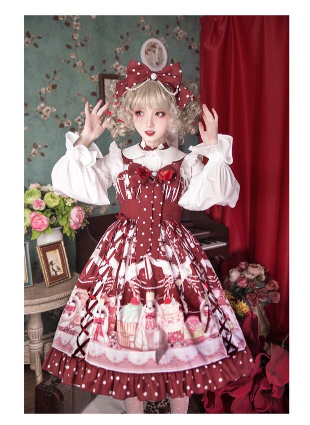 Lolita JSK Dress ロリータドレス キャミワンピース ロリィタ 日常用 