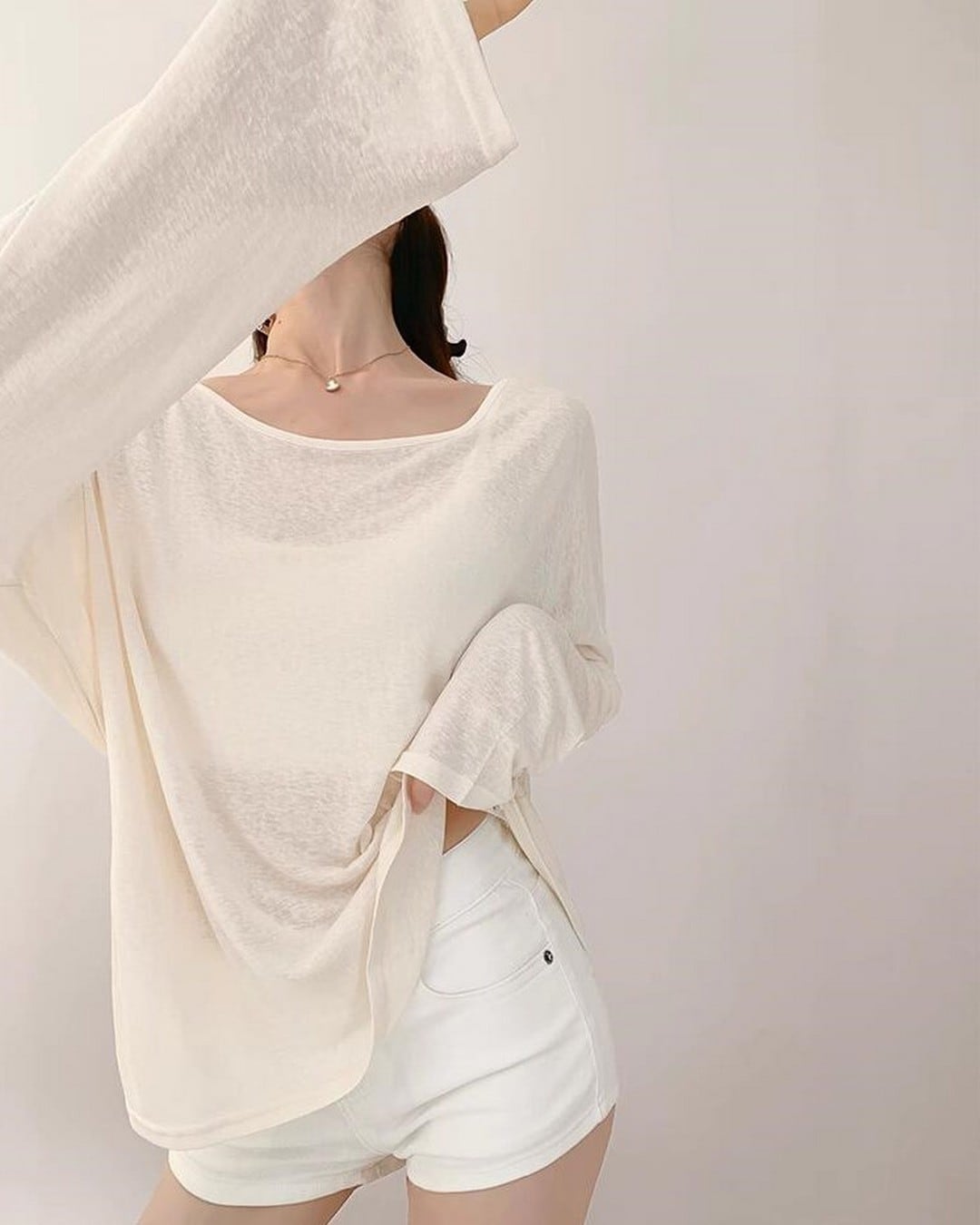 バッククロスストラップロングトップス S24590