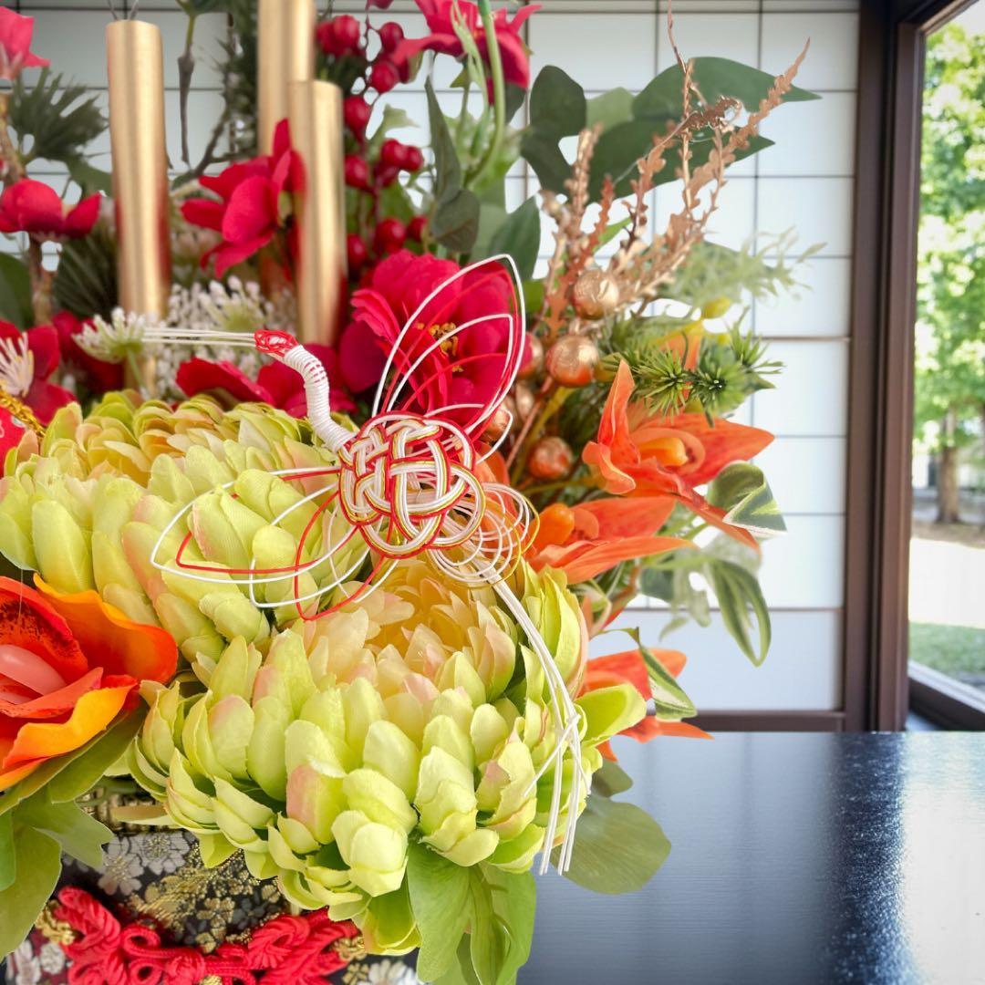 ⑮ 和モダン門松 M｜可憐な花々と竹が奏でる、モカアンドマルシェの迎春アレンジ ⑮ 和モダン門松 M｜可憐な花々と竹が奏でる、モカアンドマルシェの