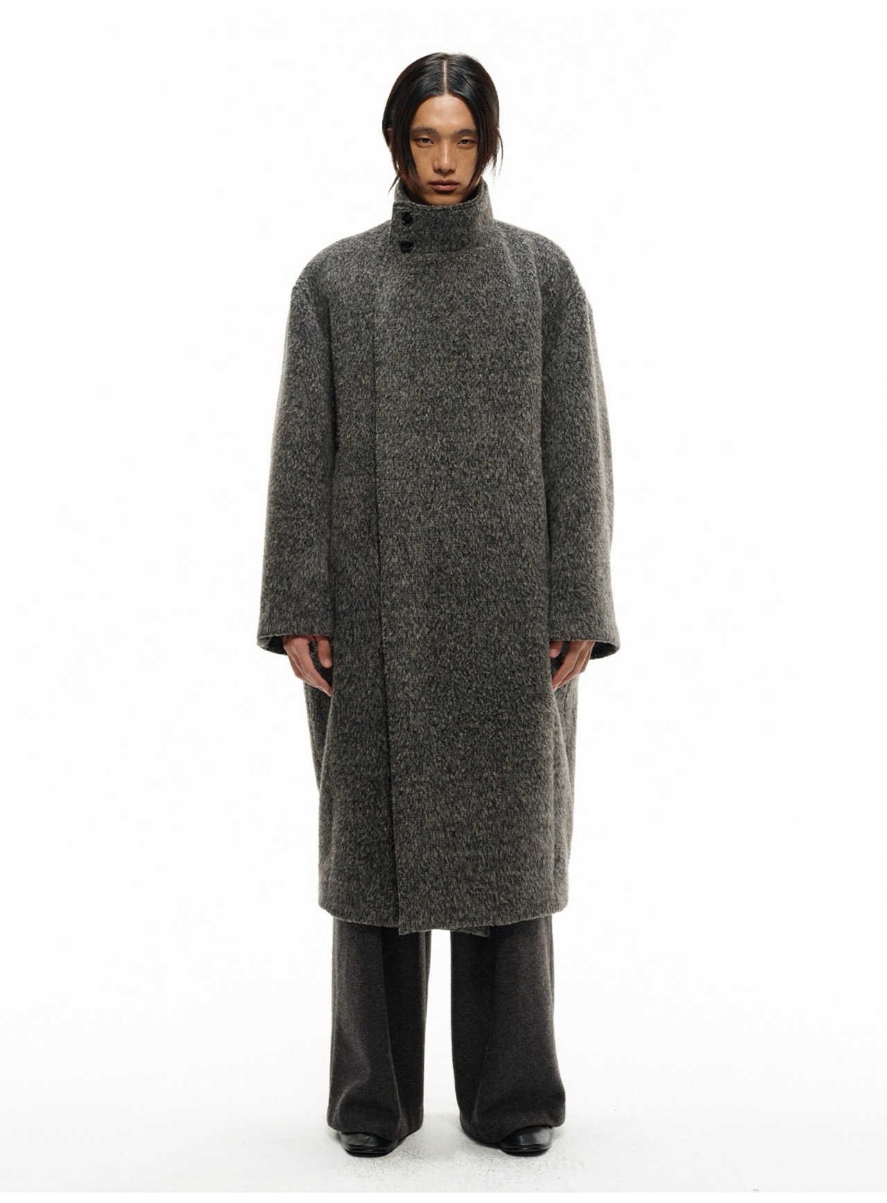 JCAESAR STUDIO Asymmetric Wool Cocoon Coat