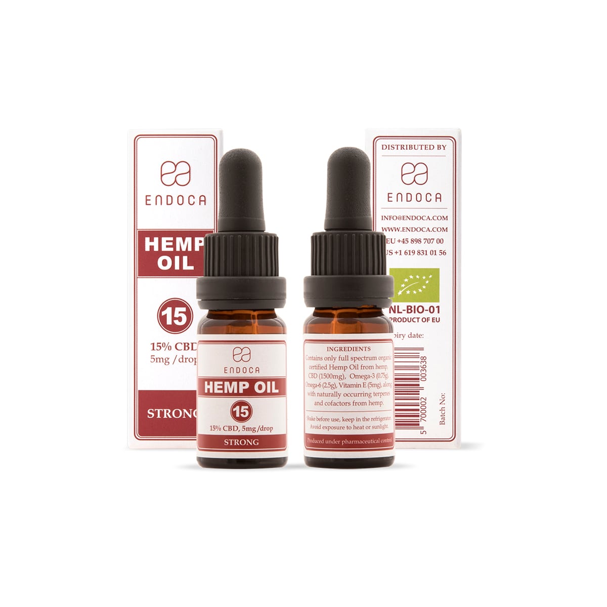 ENDOCA Hemp Oil Drops 1500mg CBD (15%) | TRUNK(STORE)ONLINE