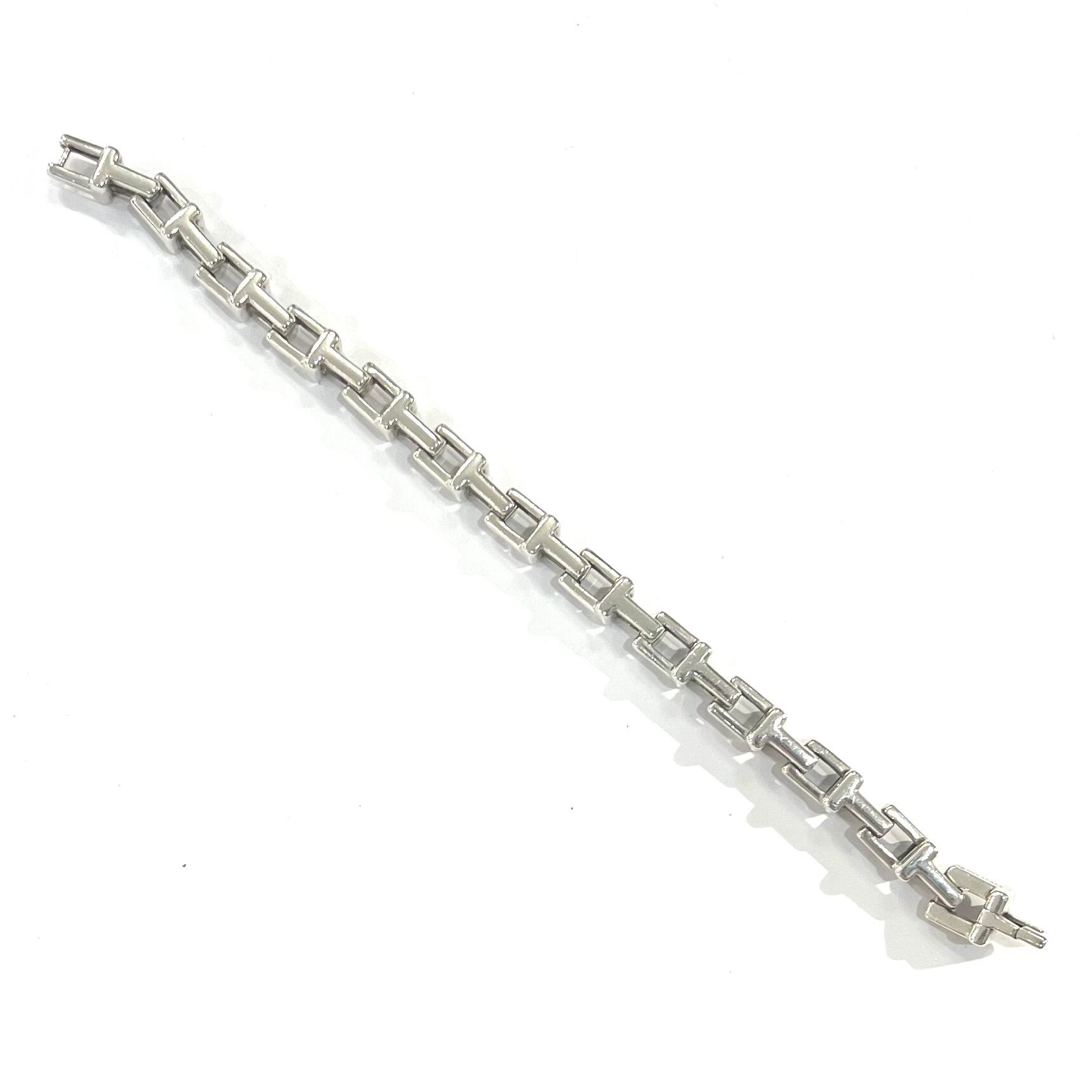 激レア【TIFFANY&CO. 】2573 ボリューム 重厚感Tモチーフ リンク