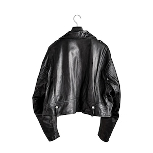 【A LEATHER】Short Motor Jacket
