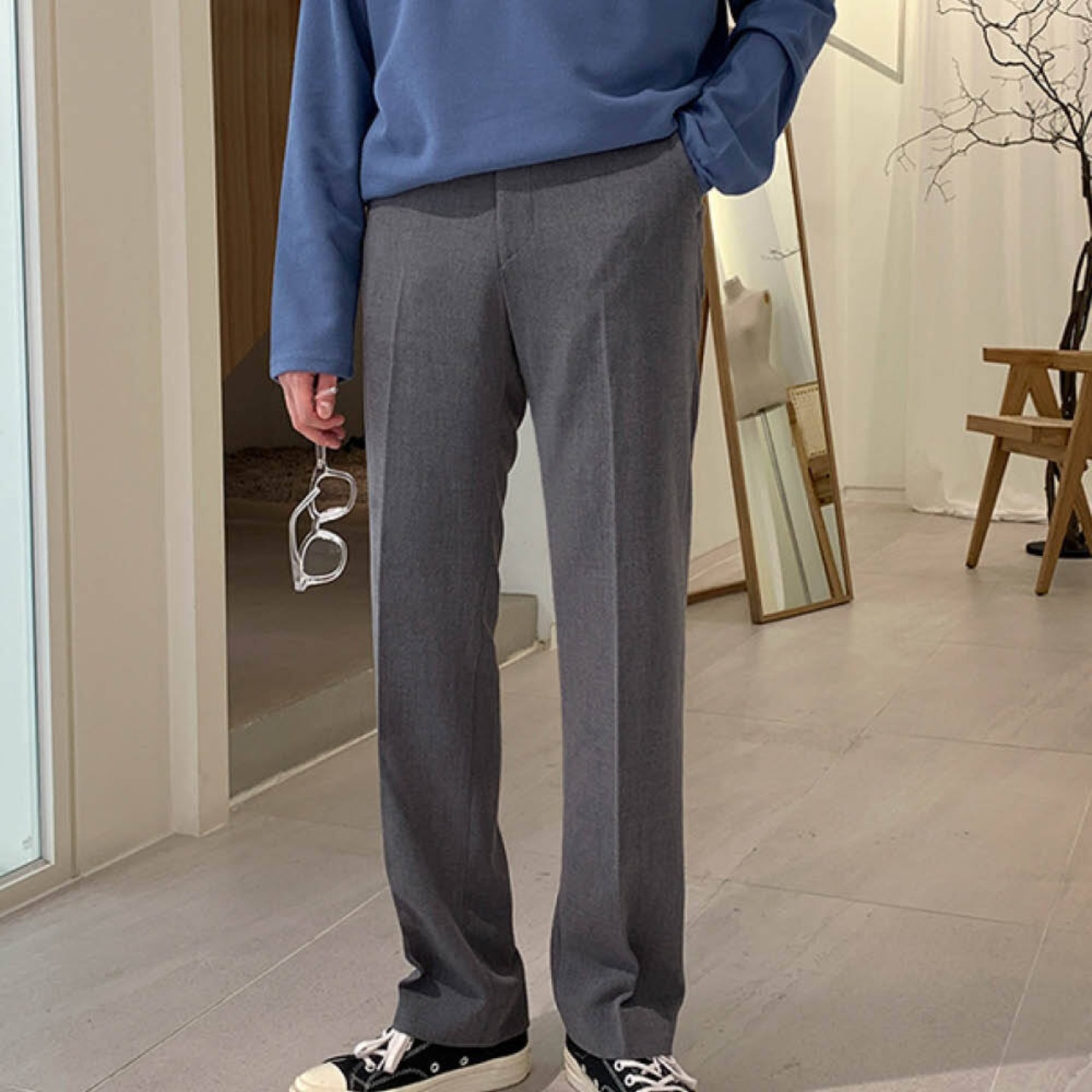 ドレープストレートエレガントパンツ　MT0080052