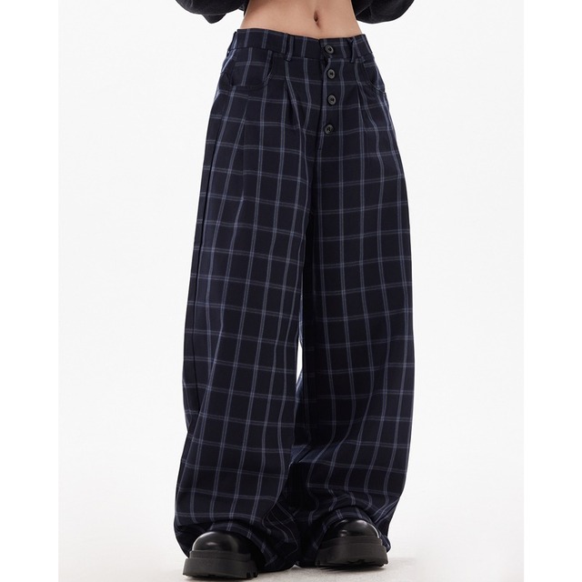 checked point knit cardigan　チェック柄ポイントニットカーディガン　J1541