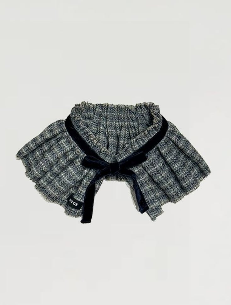 予約【BOOCCE】TWEED CAPE (Mix color)