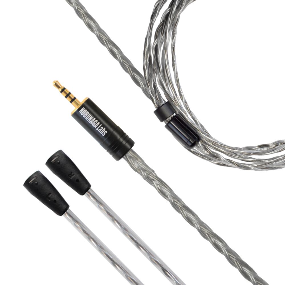 《SALE》【美品中古品】菖蒲(あやめ)NOBUNAGA Labs HYBRID:2.5mm4極バランス対応SENNHEISER専用ハイブリッドリケーブル