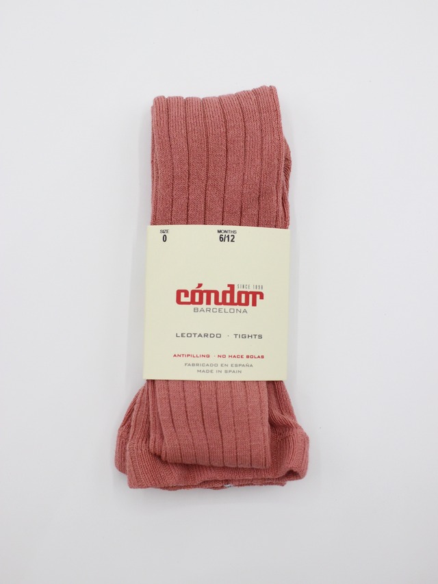 Condor  basic rib tights  126 TERRACOTA  0 2size