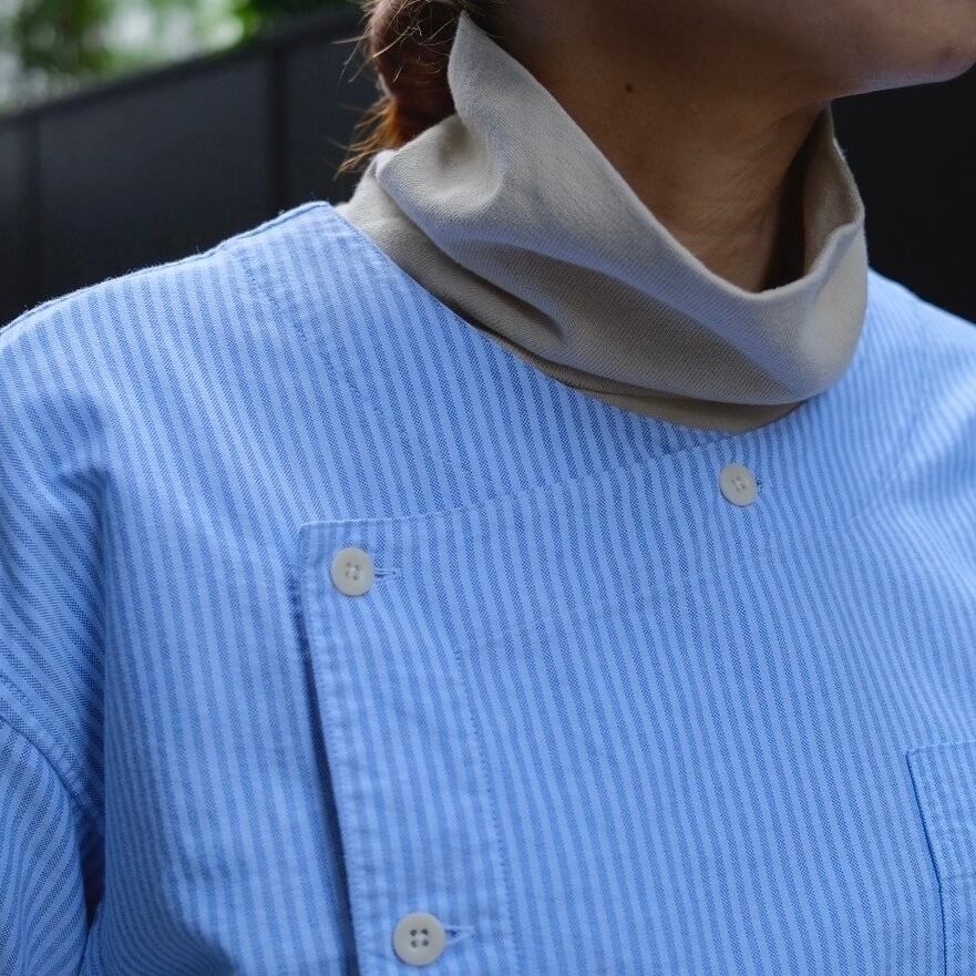 ts(s)ティーエスエスGarment Dye Stripe Cotton Oxford Cloth / Off