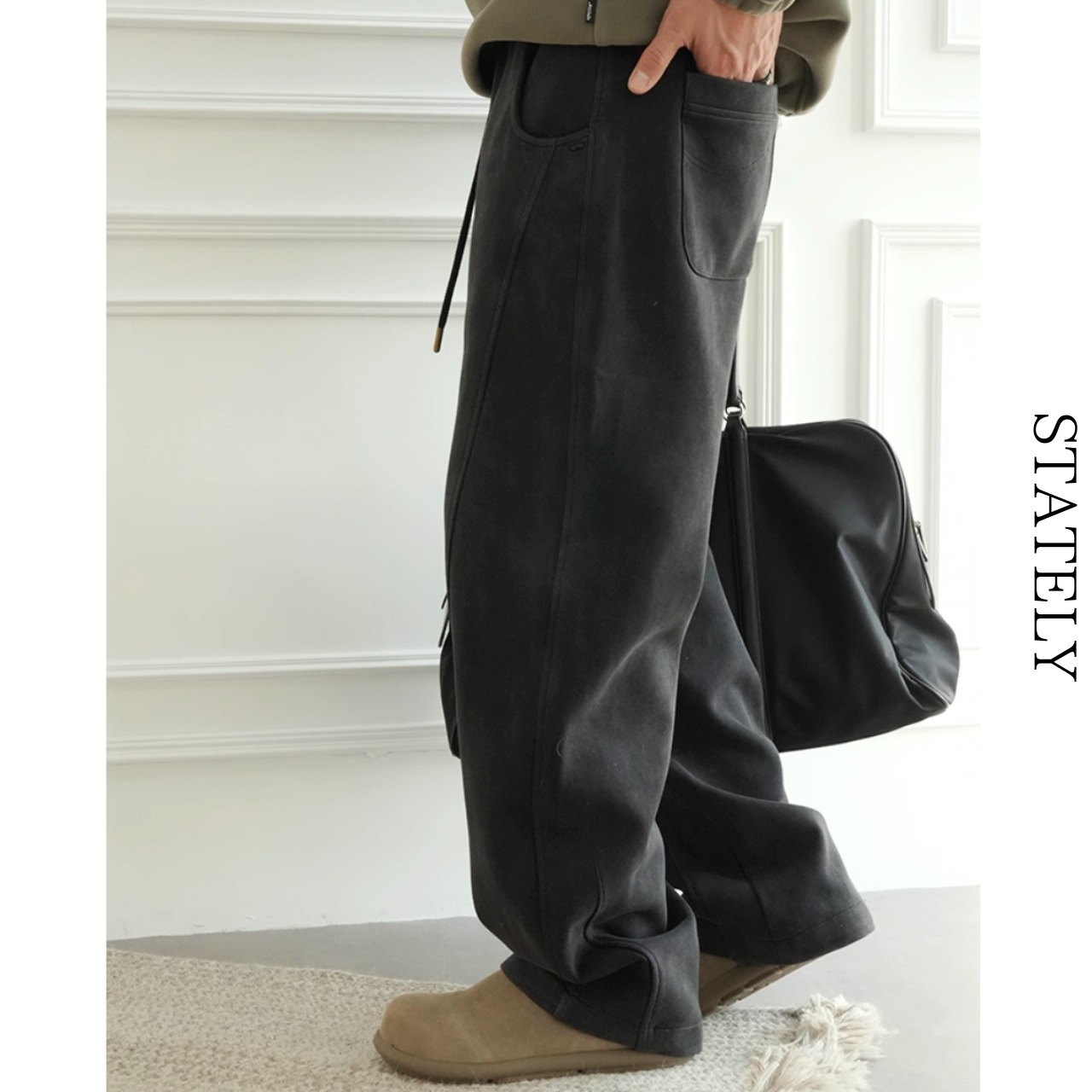 Washed Fleece Wide Pant/2color_B73・画像5