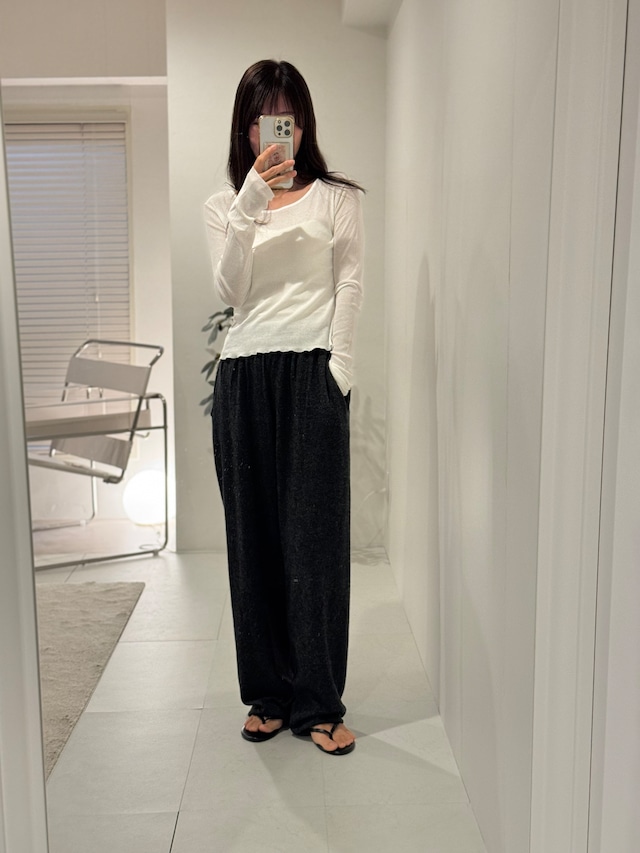 (即納)) vegetable / Lip long sleeve tee 3color