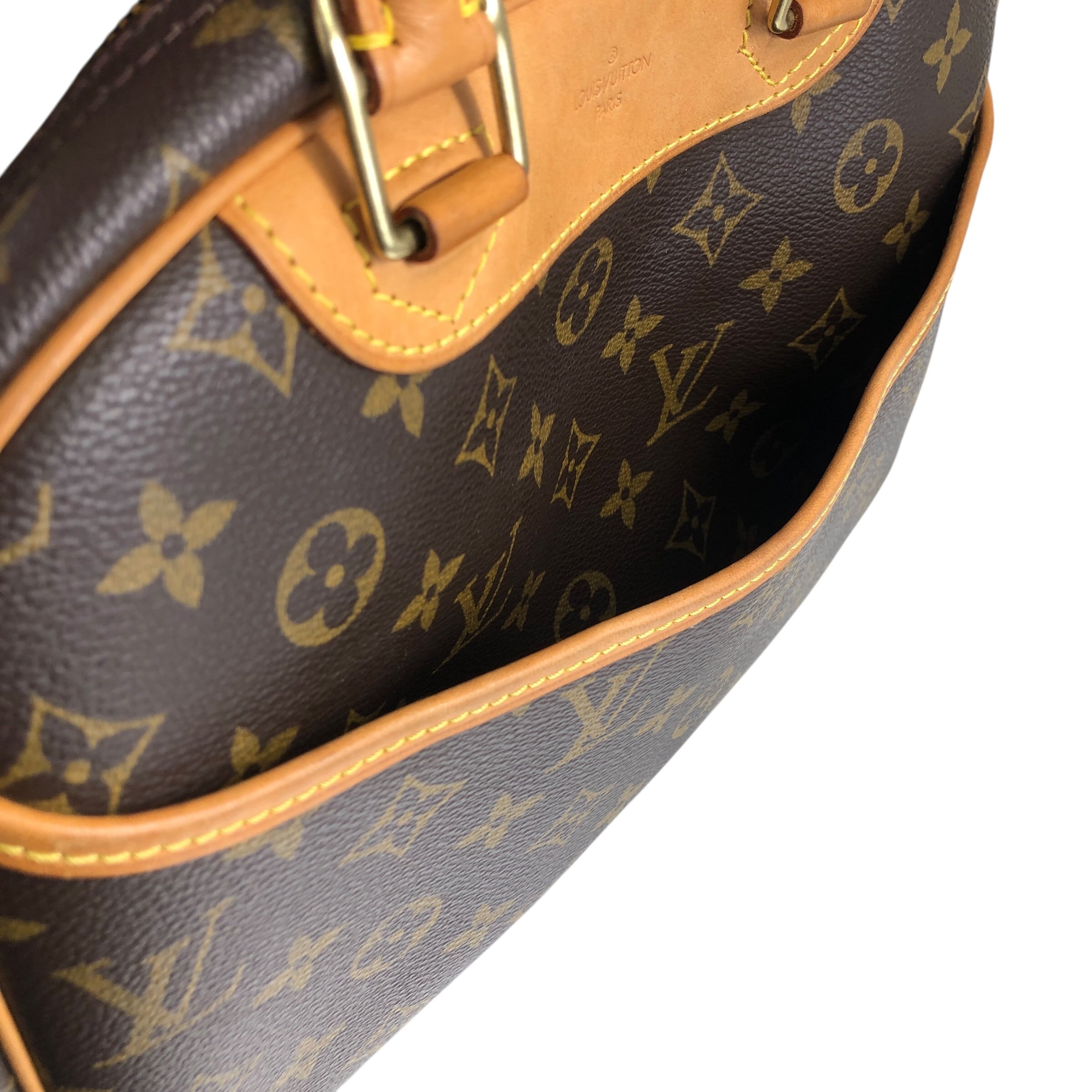 LOUIS VUITTON ルイヴィトン ハンドバッグ ブラウン PVC/レザー