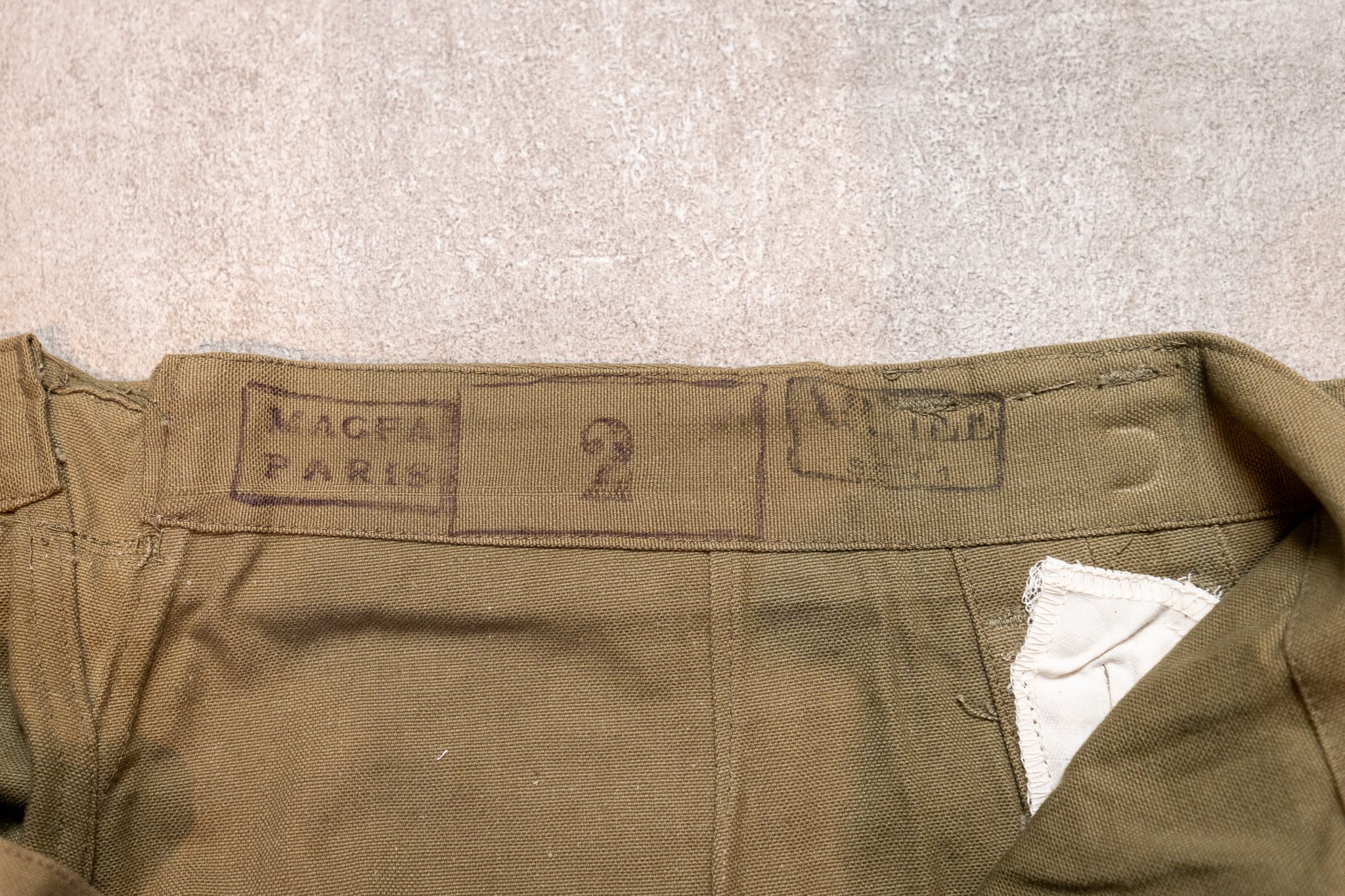 DEADSTOCK】French Army M-35 Motorcycle Trousers Early Model Size2
