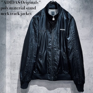 "ADIDAS Originals"poly material stand neck track jacket