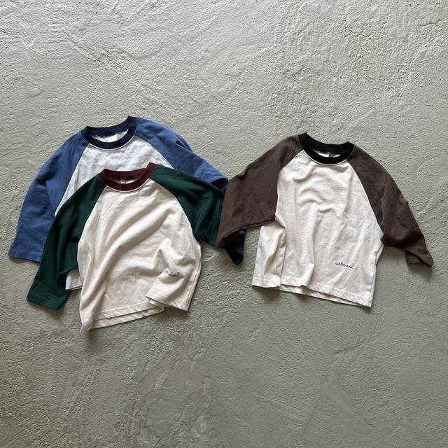 【即納】25 basic raglan / oatmeal