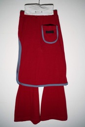 〈 GRIS 23AW 〉 Rib layered pants / GR23AW-RB001 / Red / M（120-135）