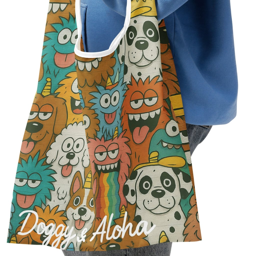 わんこ&ウォールアート エコバッグ DA0052