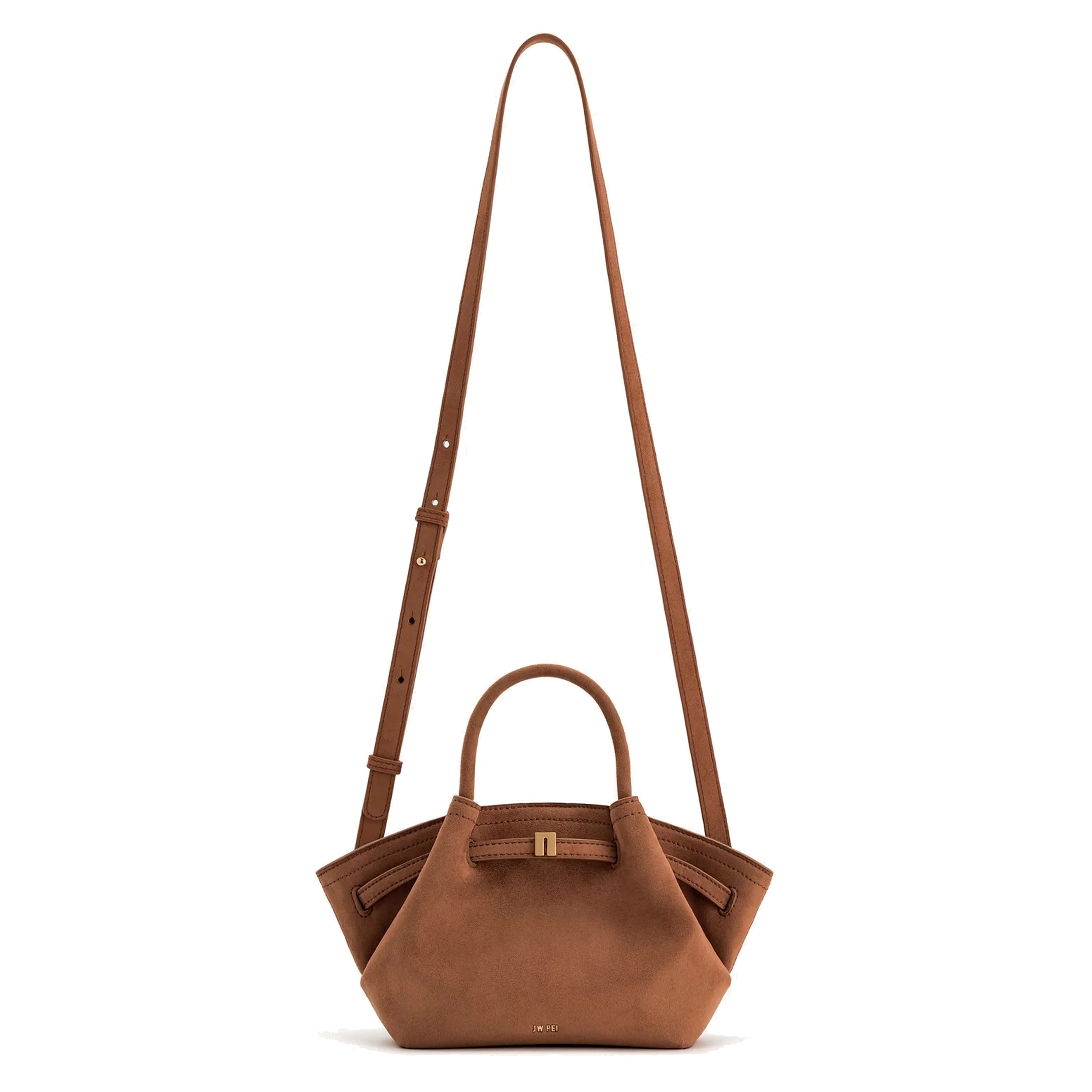 Hana(ハナ) ミニスエードトートバッグ -ブラウン（インフルエンサー