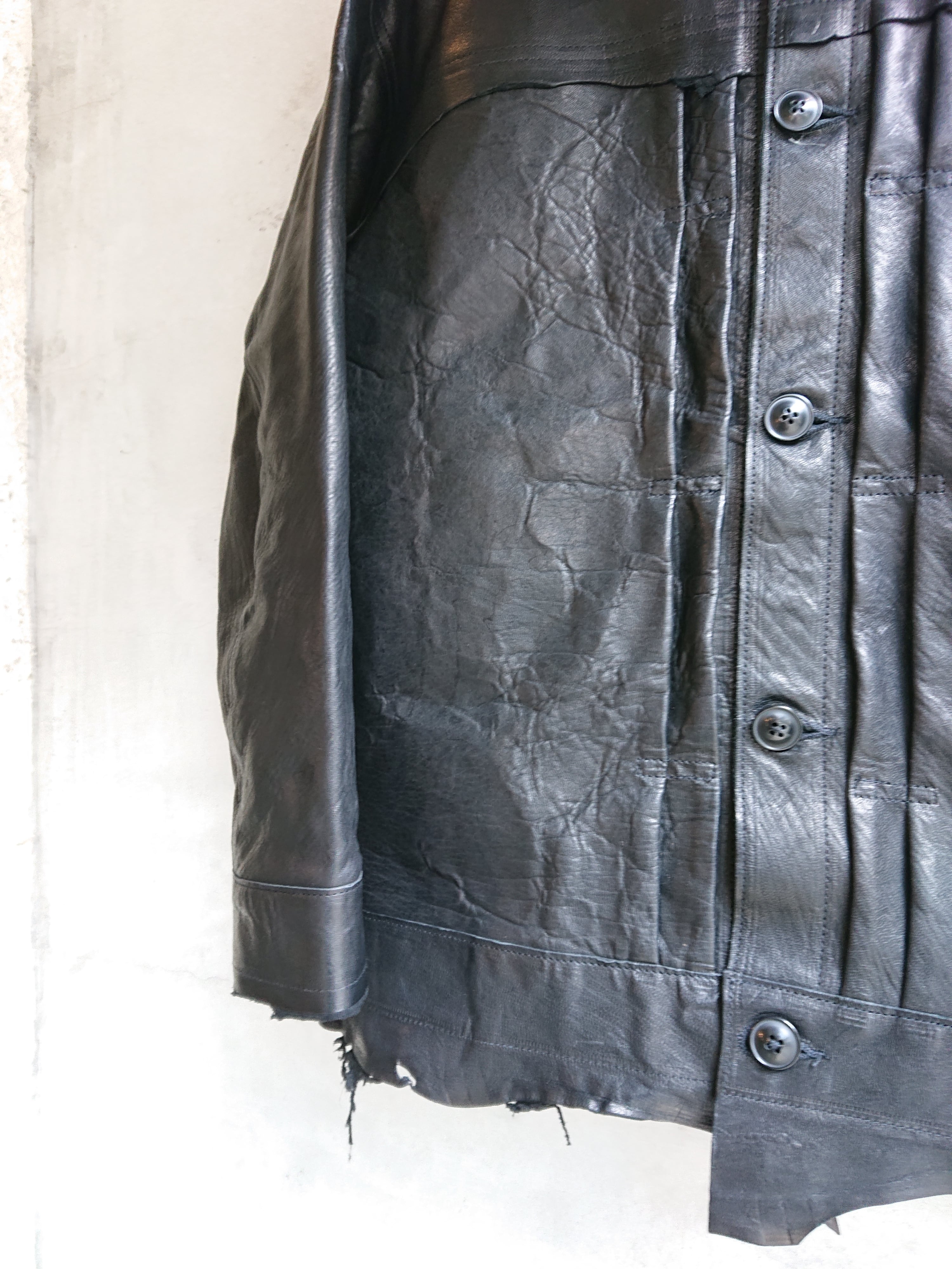 GOODKARMA DEVELOPMENT. Leather Blouse 