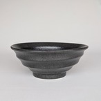 どんぶり 4個セット うず巻き 麺丼 ブラック 20cm 美濃焼
