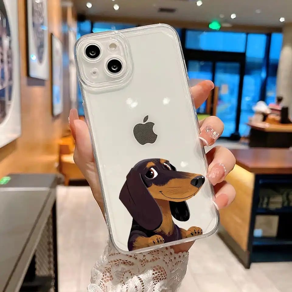 sticky zoo ダックスフンド スマホケース iphone14 ダックスフンド iPhone 16 15 14 13 ケース シリコンケース カワイイ