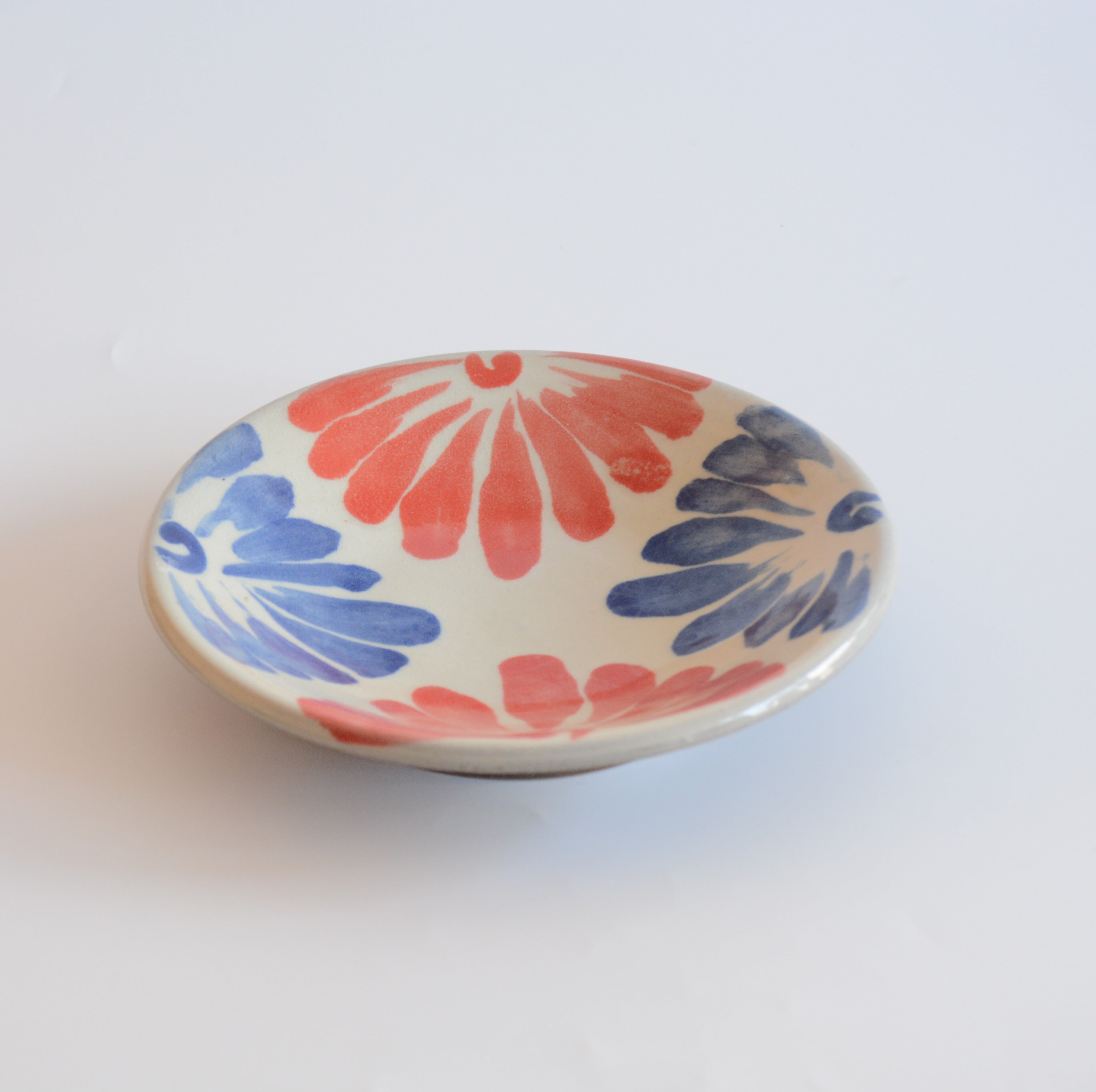 【やちむん 幸陶器】菊文 5寸皿