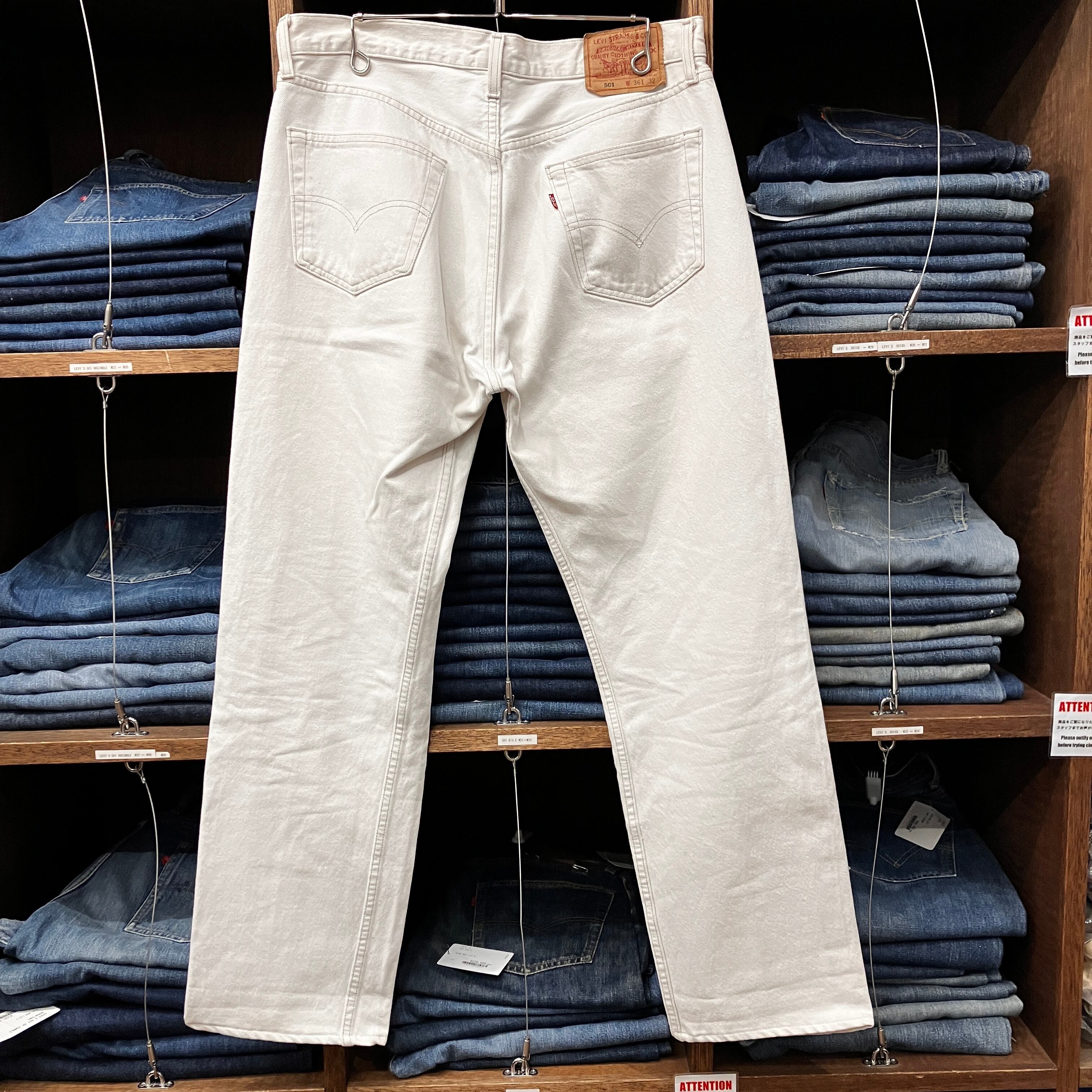 ① 1990S LEVI'S 501 WHITE DENIM PANT MADE IN USA | safarionline