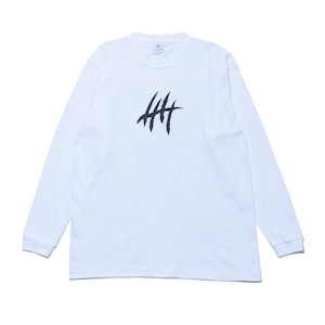 LC丨オフコートロングTシャツ CLAW MARKSロゴ(WHITE)