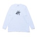 LC丨オフコートロングTシャツ CLAW MARKSロゴ(WHITE)