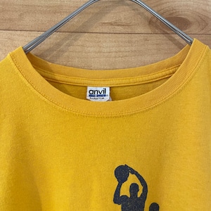 【anvil】NBA インディアナペイサーズ Pacers バスケ Tシャツ XL ビッグサイズ 企業ロゴ バックプリント us古着 アメリカ古着